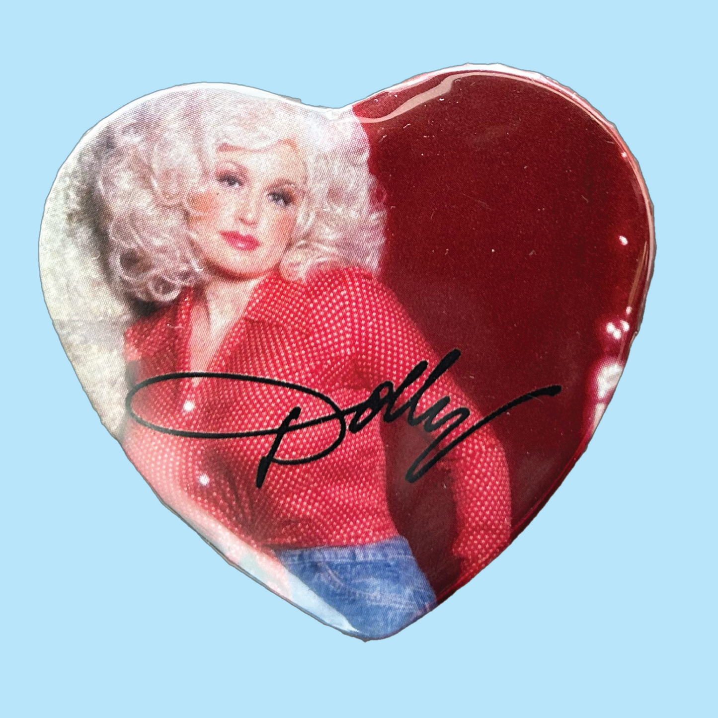 Other Dolly Parton Heart Pinback Button