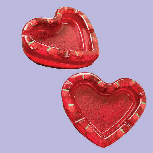 Red Strawberry Heart Ashtray