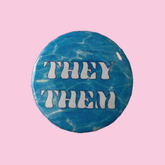 Underwater Pronoun Pin 1.25"