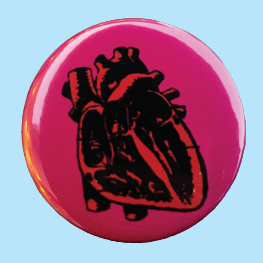 Anatomical Heart 2.25" Pin