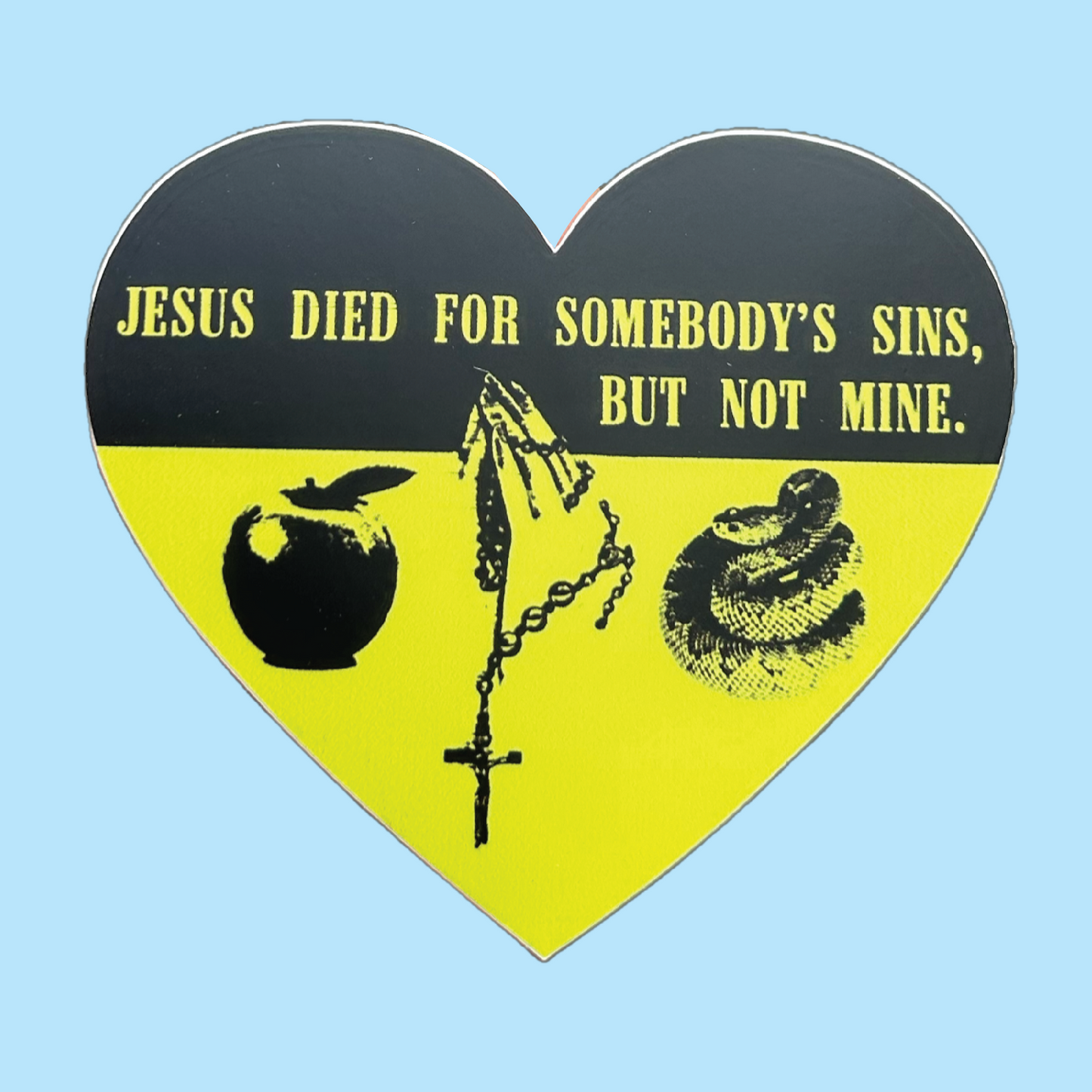 Patti Smith Jesus Died Sticker