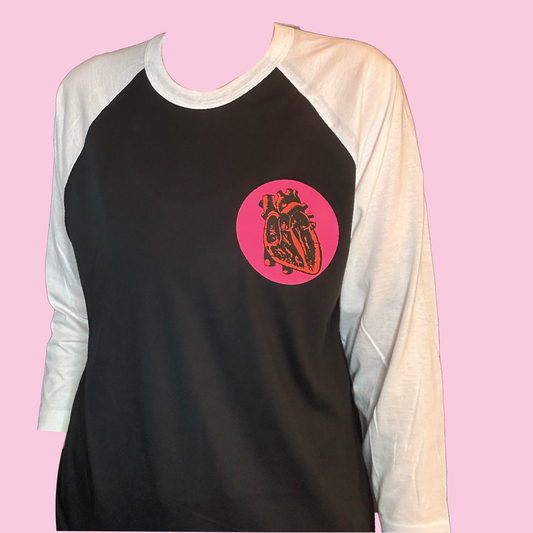 Anatomical Heart Baseball Shirt