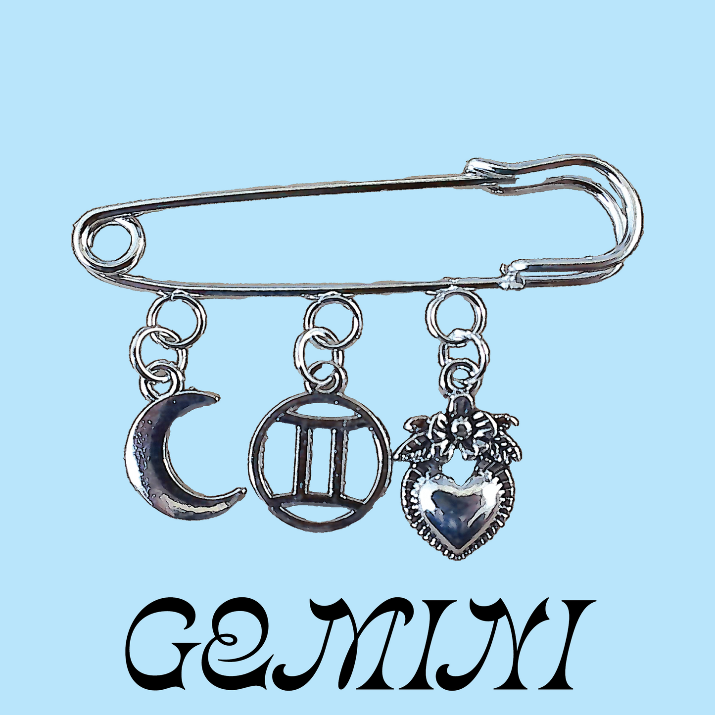 Astrology Charm Pin - Multiple Variants