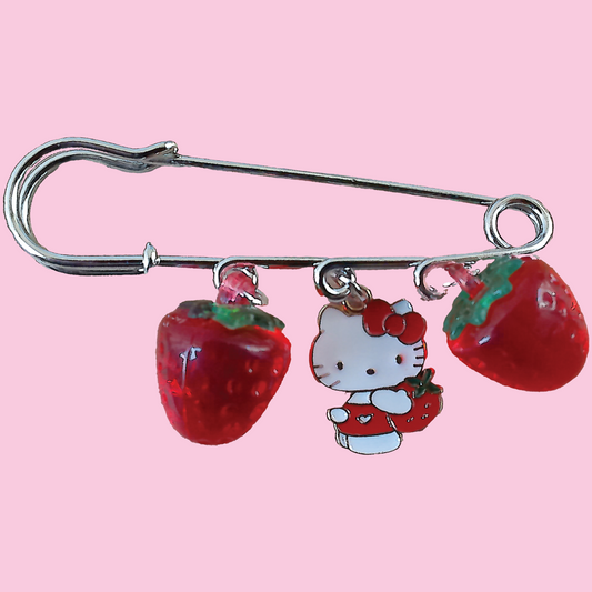 Hello Kitty Strawberry Charm Pin