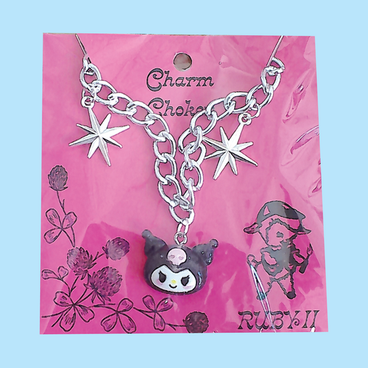 Kuromi Charm Choker