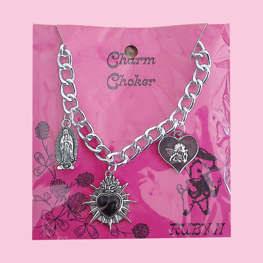 Sacred Heart Charm Choker