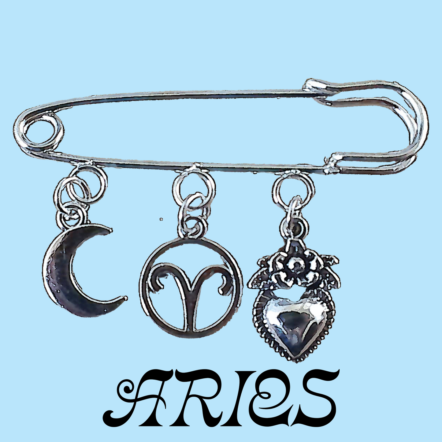 Astrology Charm Pin - Multiple Variants