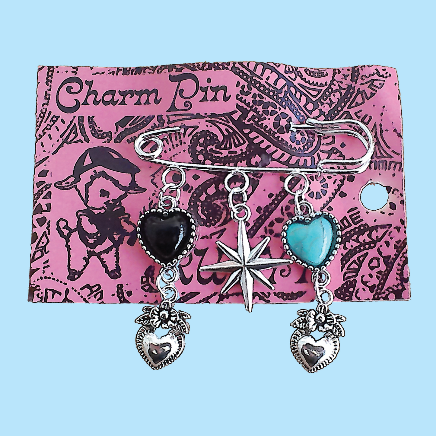 Star Shine Charm Pin