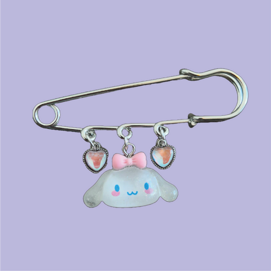 Cinnamaroll Pink Heart XL Charm Pin