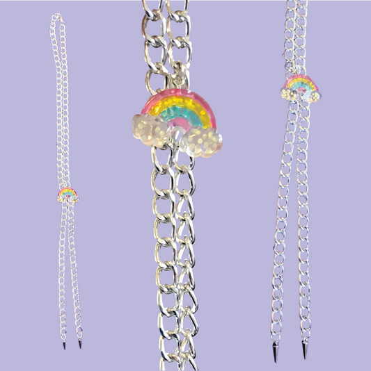 Rainbow Bolo Necklace