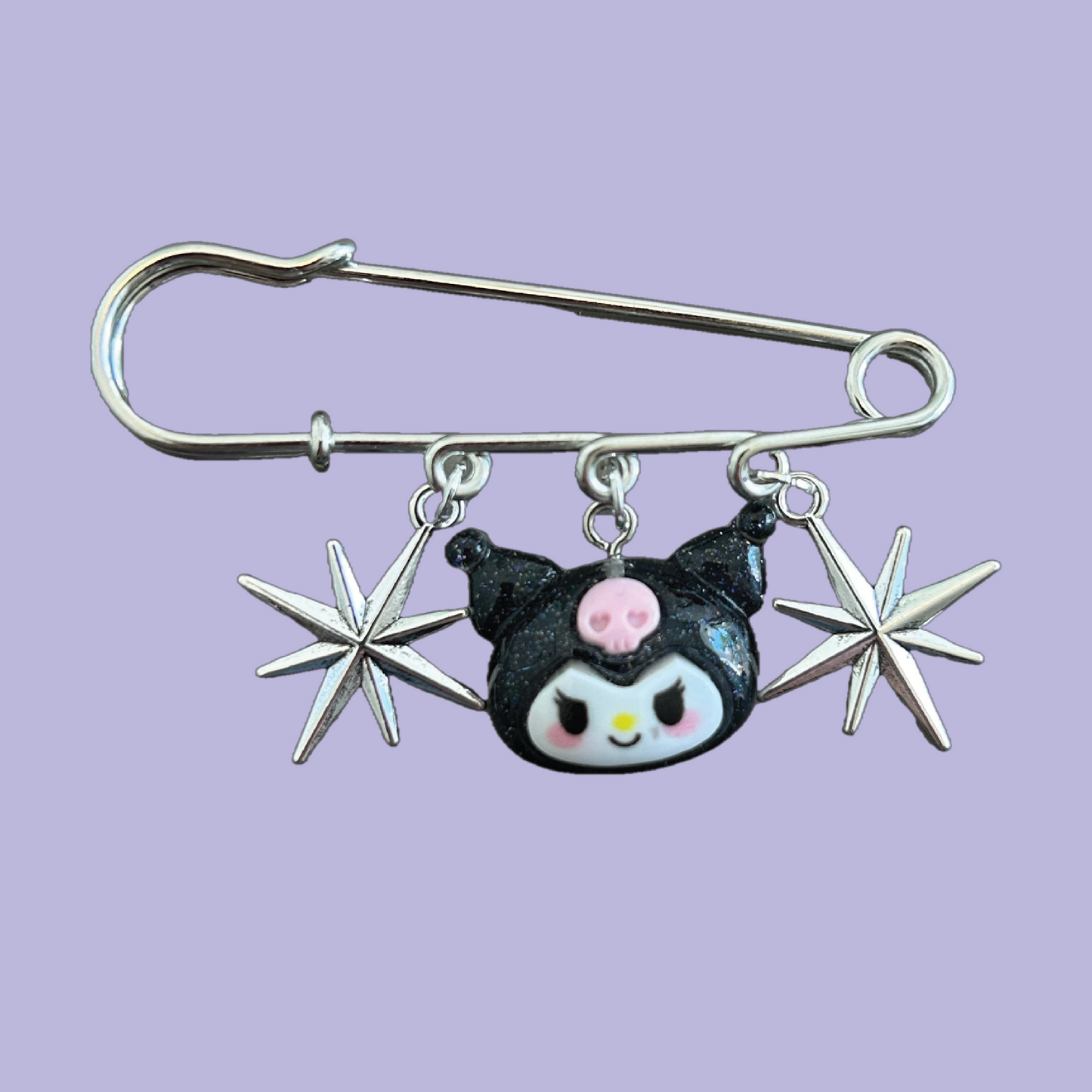 Kuromi Starburst XL Charm Pin