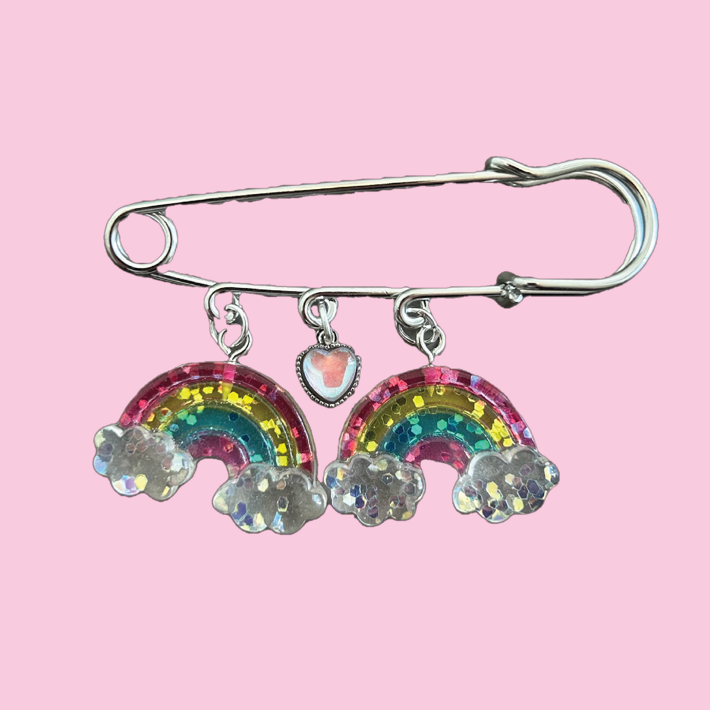 Double Rainbow XL Charm Pin