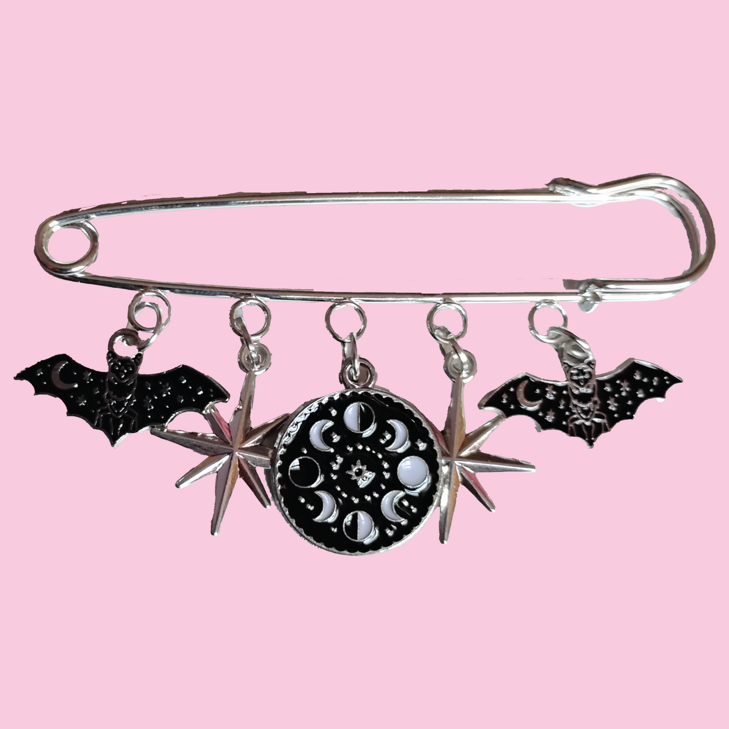 Moon Phases Deluxe Charm Pin