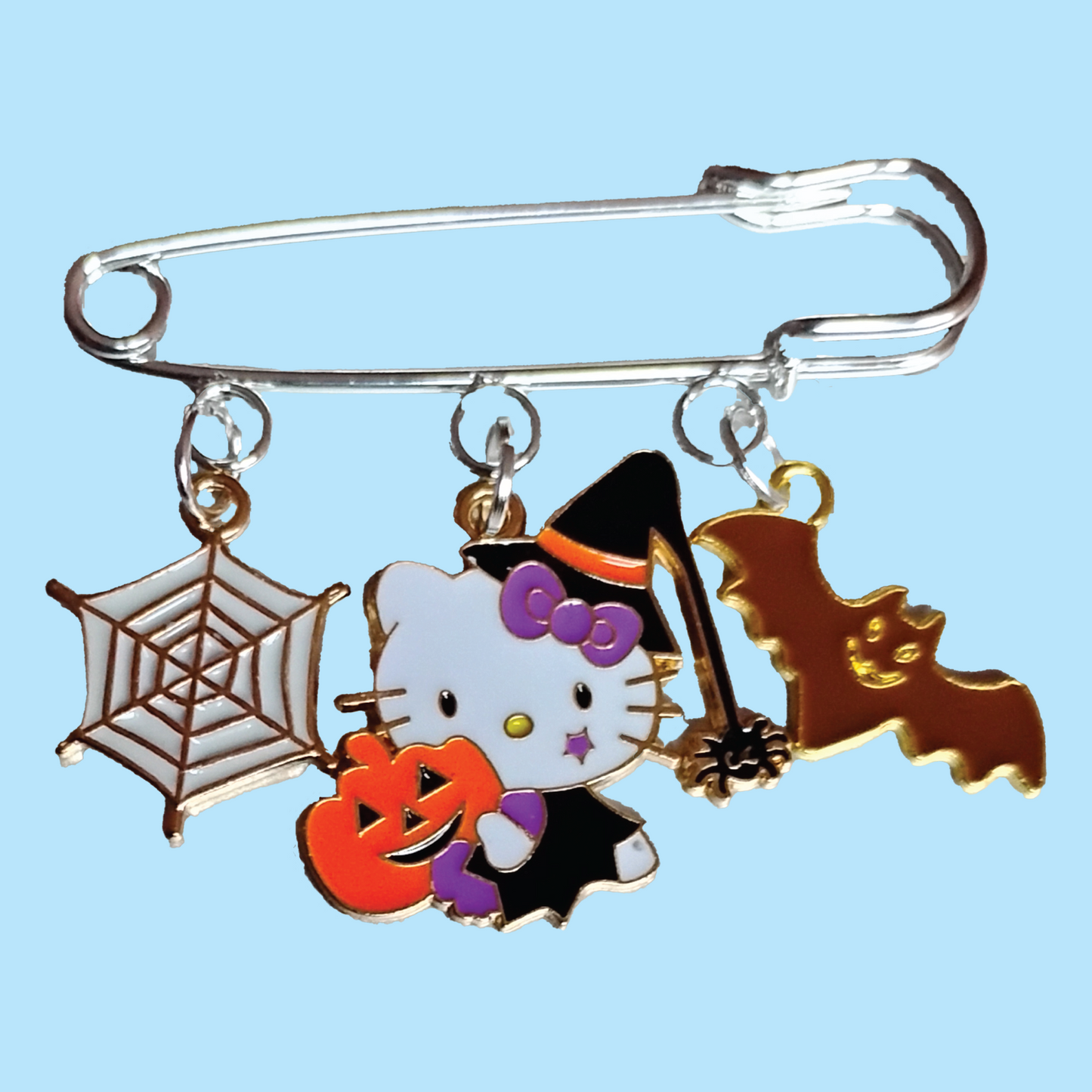 Hello Kitty Witch Halloween Charm Pin