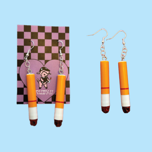 Cigarette Earrings