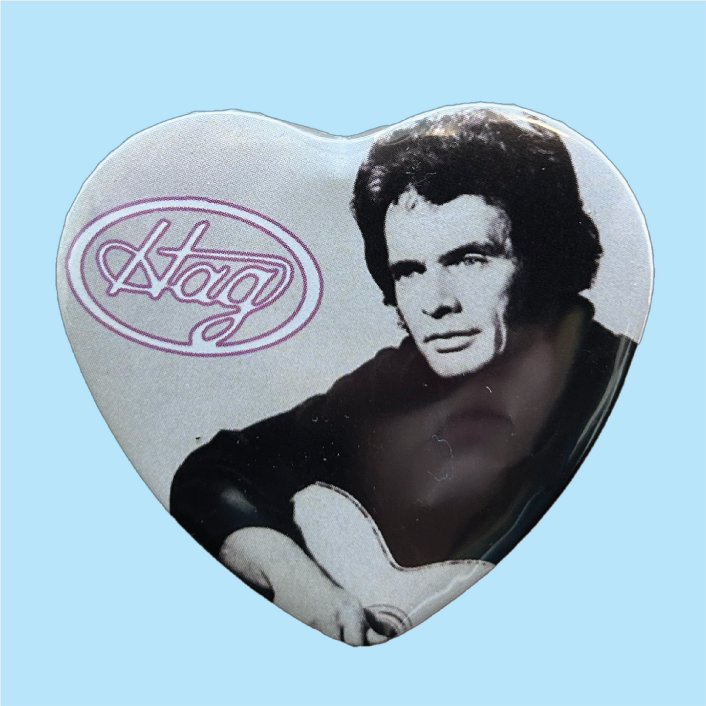 Merle Haggard Heart Pinback Button