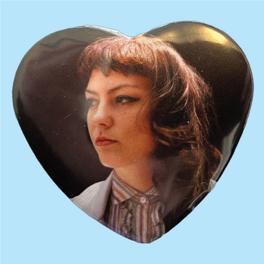 Angel Olsen Heart Pinback Button