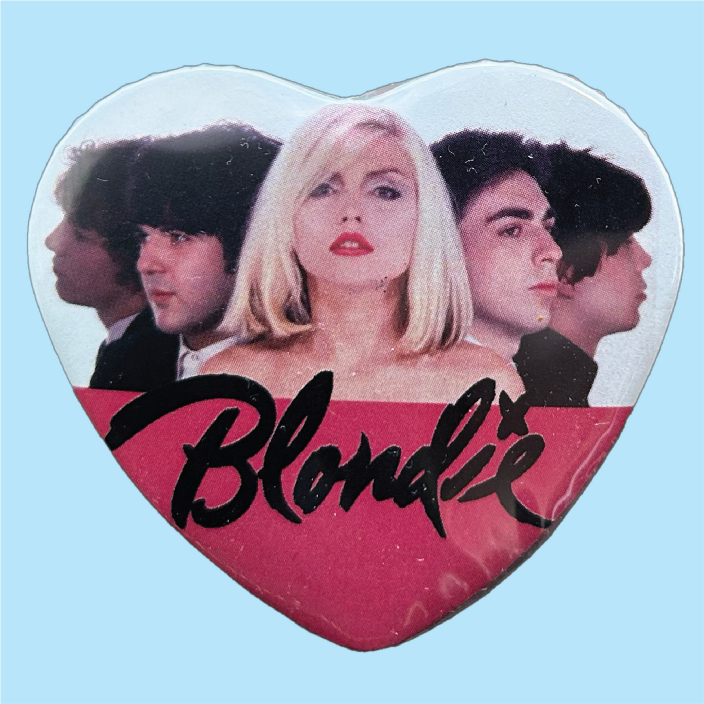 Blondie Heart Pinback Button