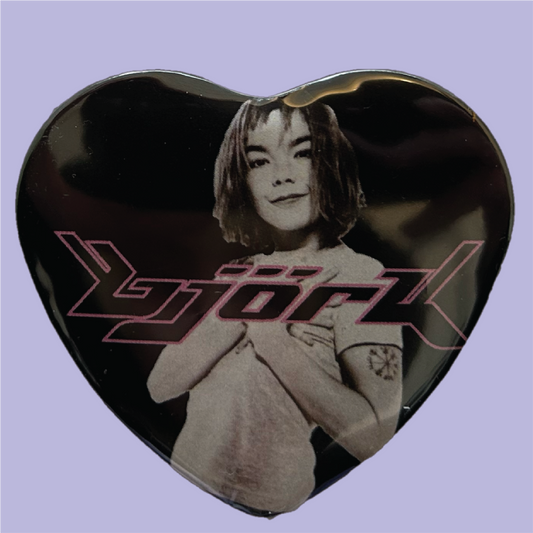 Bjork Heart Pinback Button