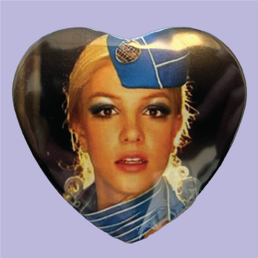 Britney Toxic Heart Pinback Button