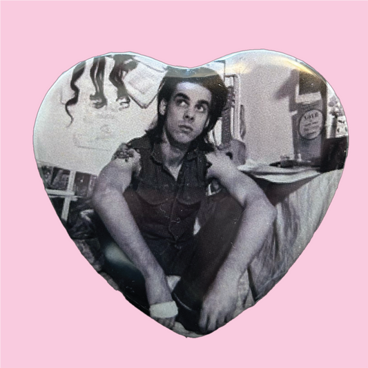 Nick Cave Heart Pinback Button