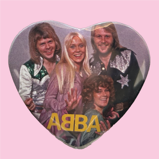 ABBA Heart Pinback Button