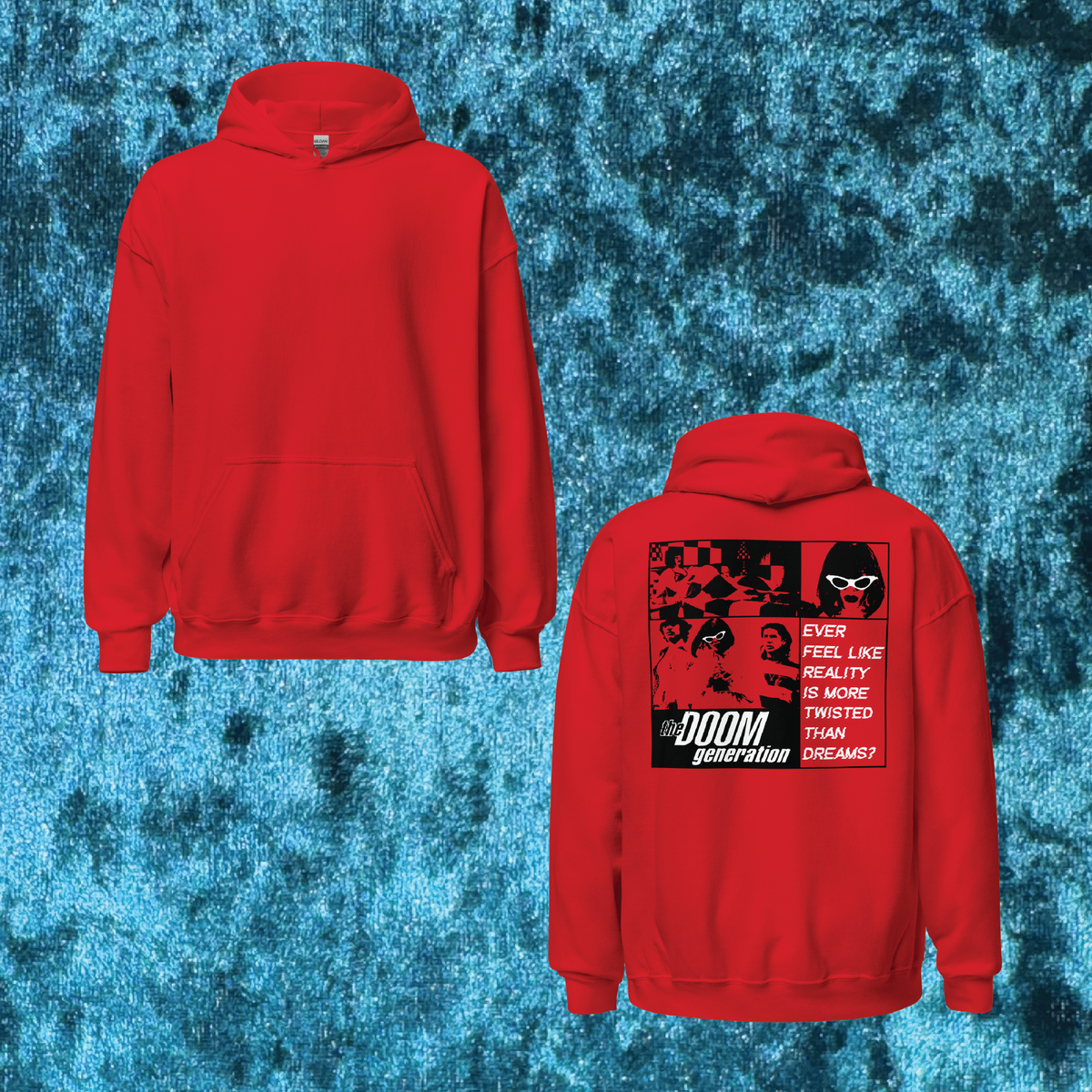Doom Generation Red Pullover Hoodie