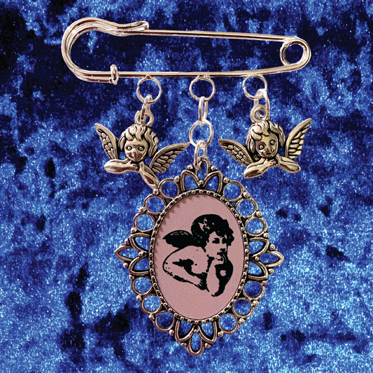 Cherub Charm Pin