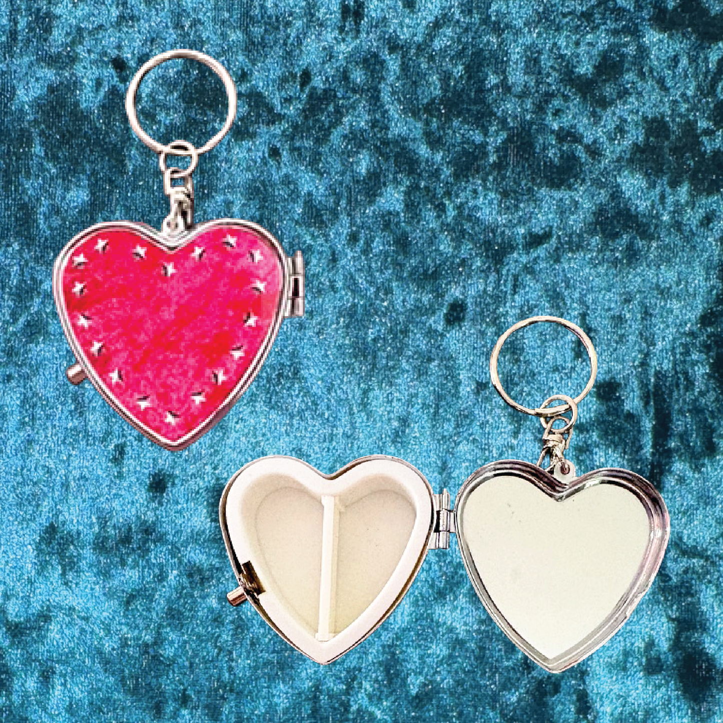 Priceless Advice Heart Pill Box Keychain