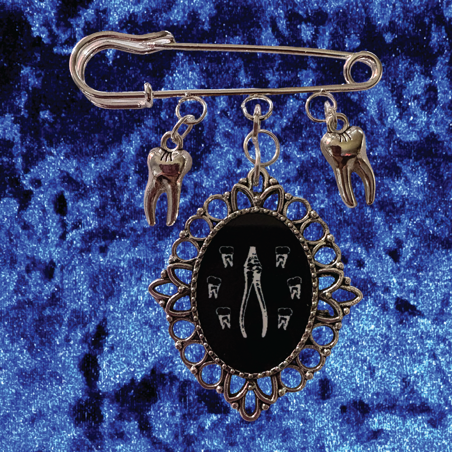 Pulling Teeth Charm Pin