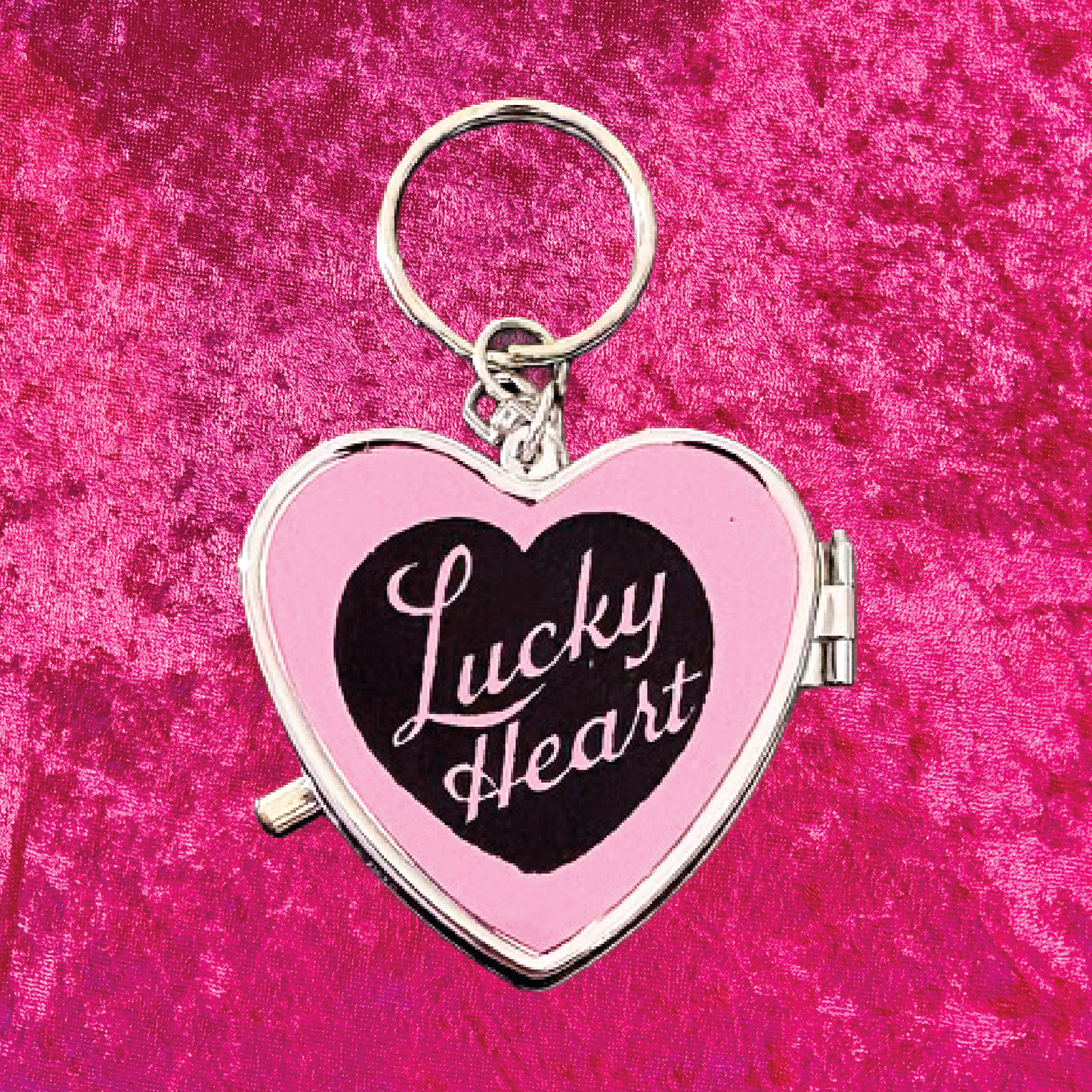 Lucky Heart Pill Box Keychain