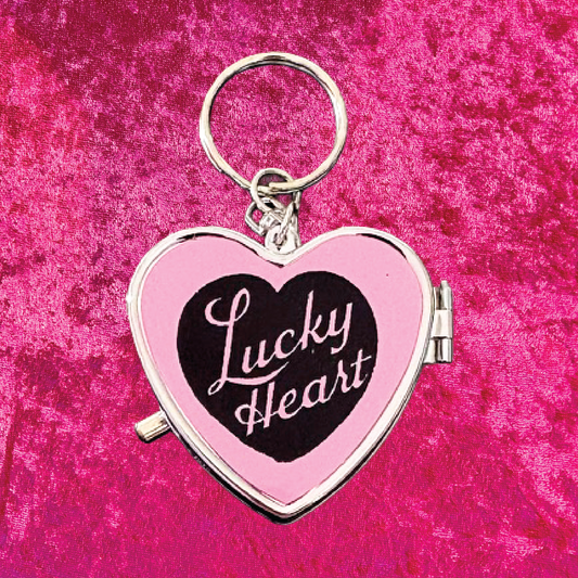 Lucky Heart Pill Box Keychain