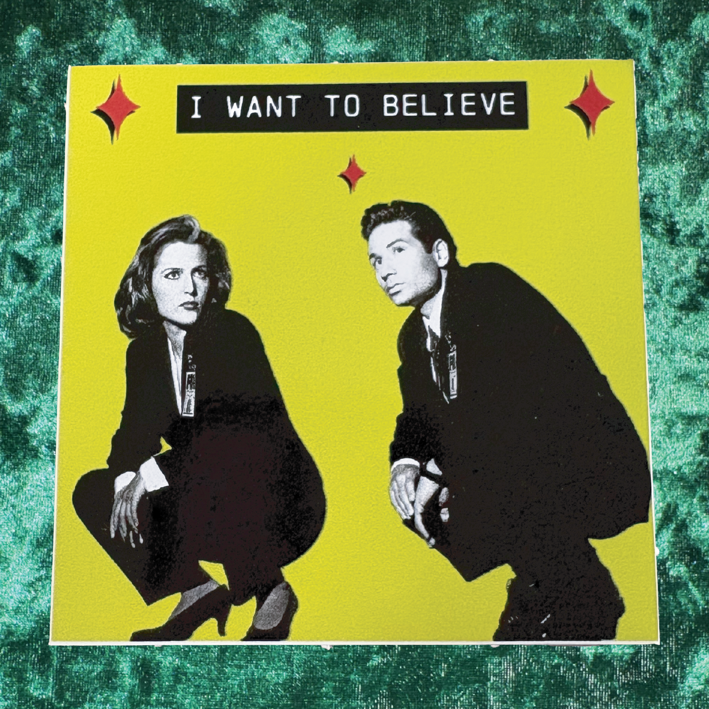 Scully & Mulder I Want to Believe Sticker