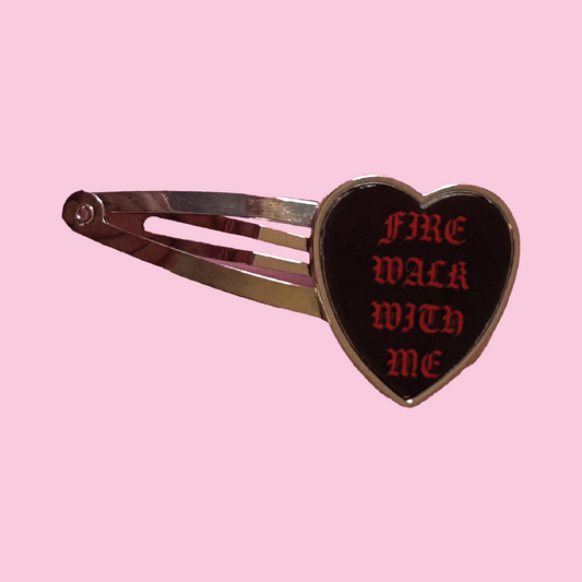 Twin Peaks Fire Walk With Me Heart Hair Clip