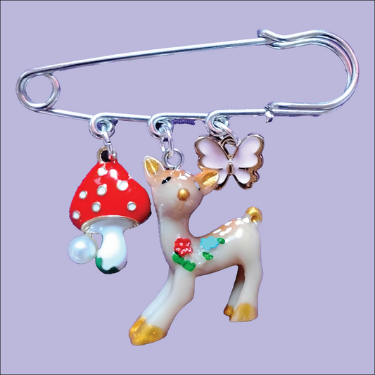 Forest Deer XL Charm Pin