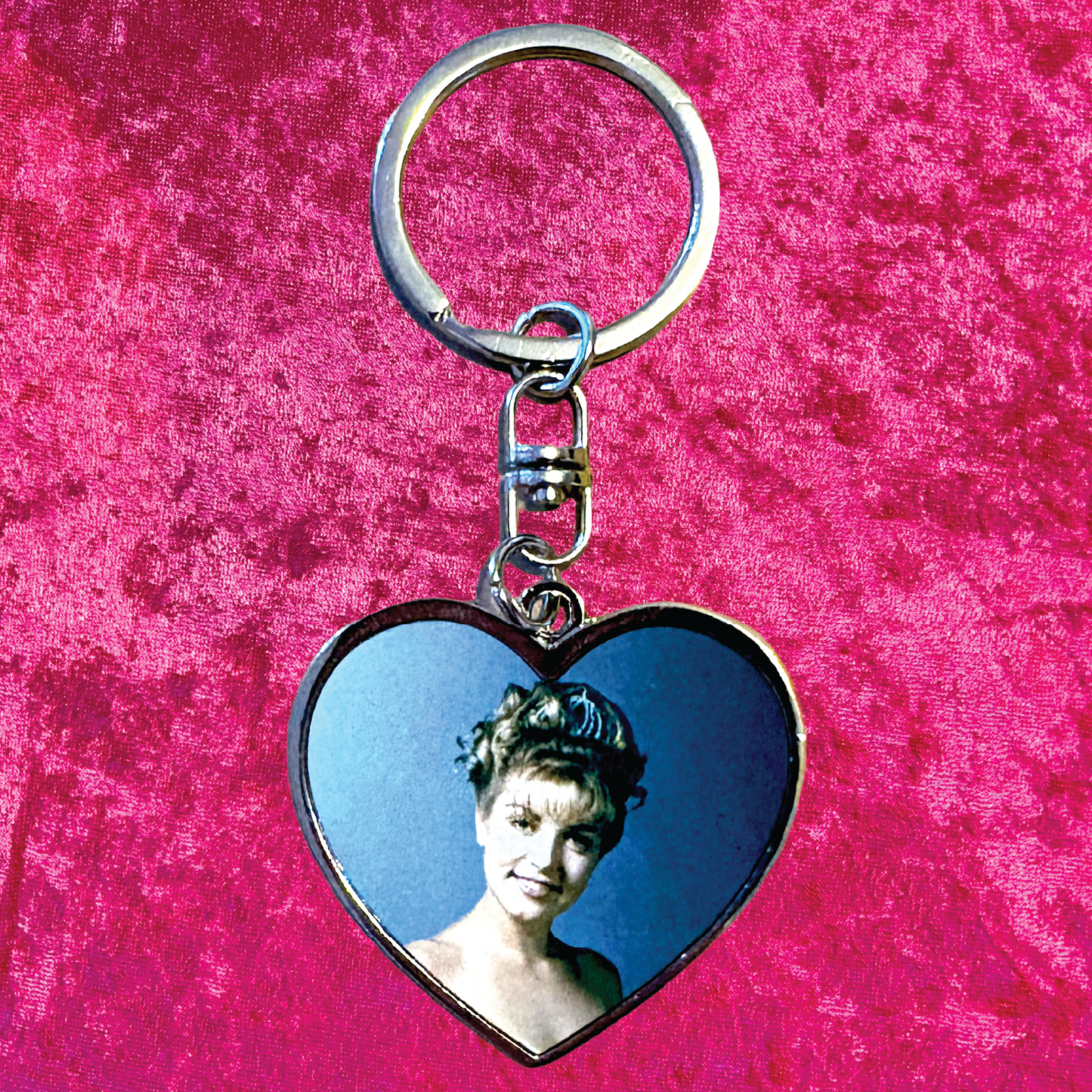 Laura Palmer Twin Peaks Heart Keychain