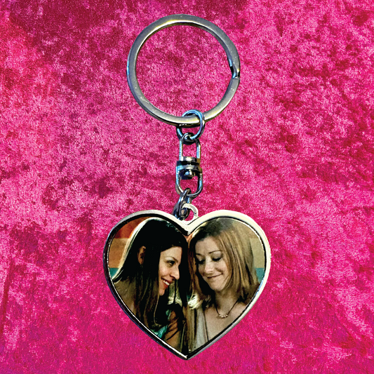 Willow & Tara Double Sided Heart Keychain