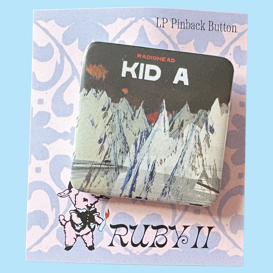 Radiohead Kid A LP Album Pinback Button
