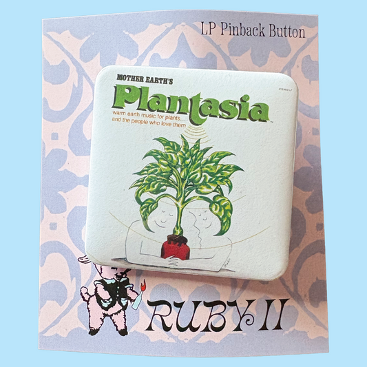 Mort Garson's Mother Earth's Plantasia LP Album Pinback Button