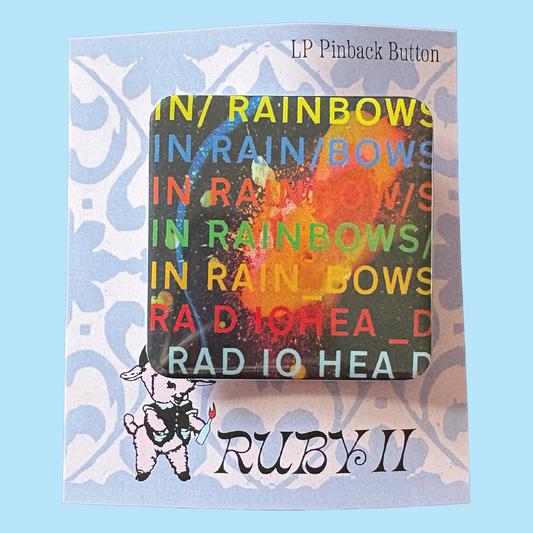 Radiohead In Rainbows LP Album Pinback Button