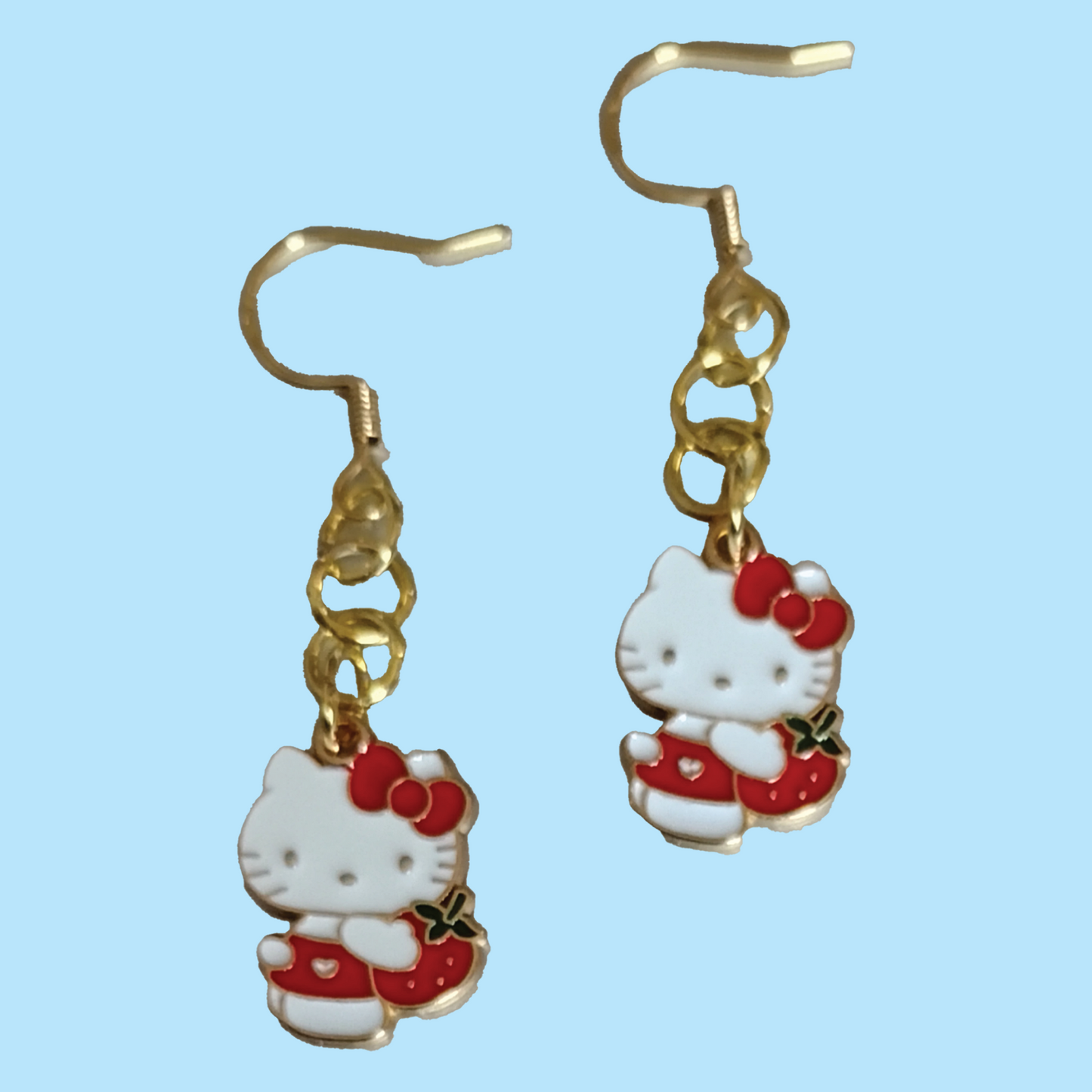 Hello Kitty Strawberry Earrings