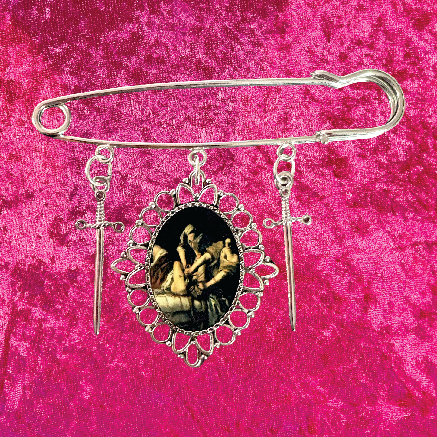 Judith Slaying Holofornes Charm Pin