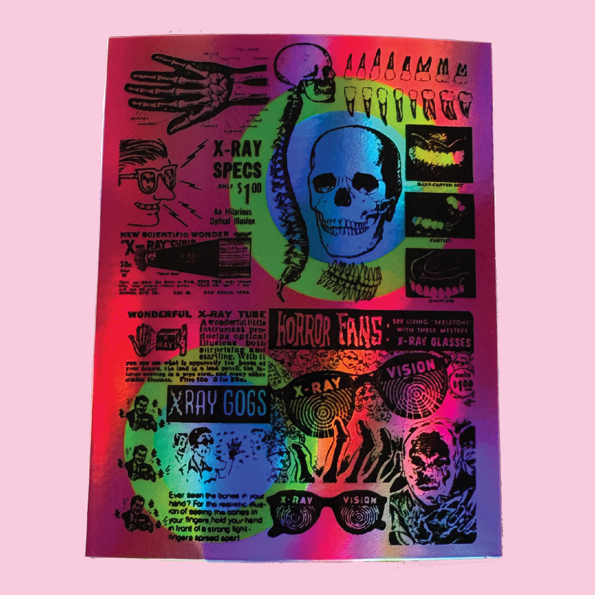 X Ray Sticker Box X-Ray Holographic Sticker – Ruby II