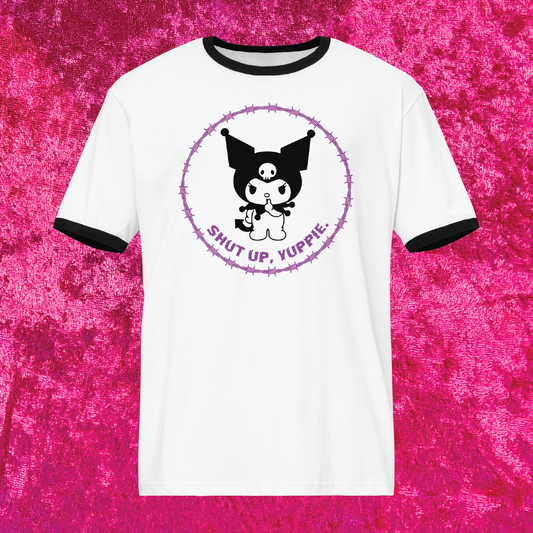 Shut Up Yuppie Ringer Tee