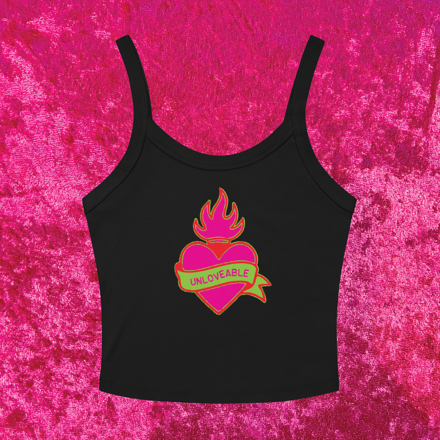 Unloveable Cropped Tank Top
