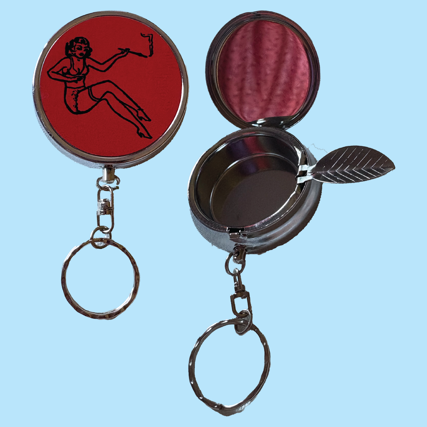 Little Lady Travel Ashtray Keychain