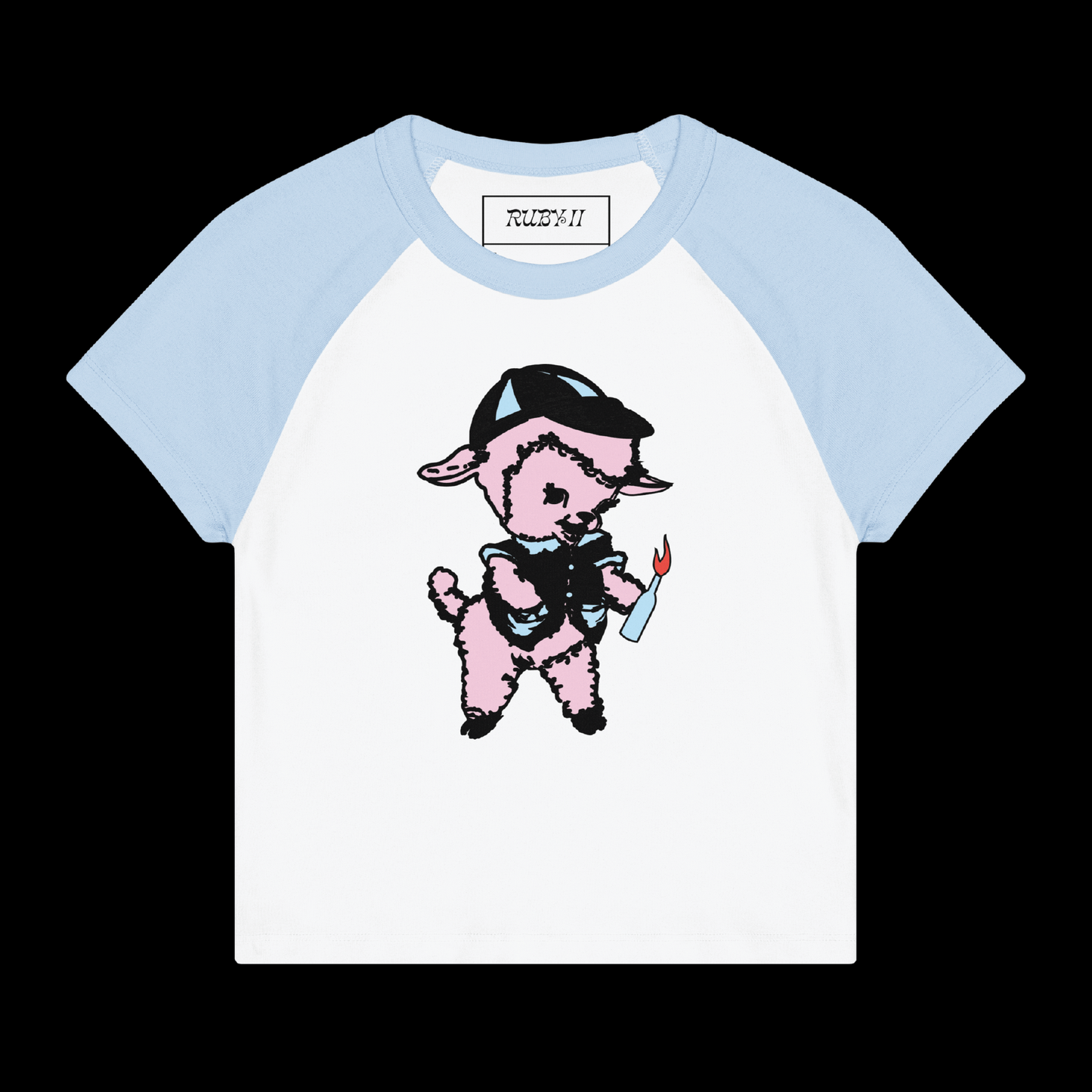 Lil Lamb Cropped Baby Tee