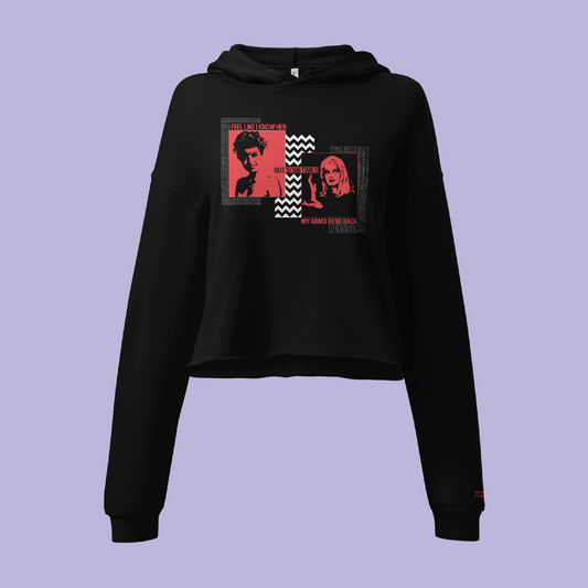 Twin Peaks Laura Palmer Arms Bend Back Cropped Hoodie
