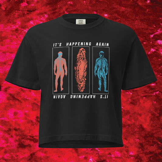 It's Happening Again Boxy Cropped Tee