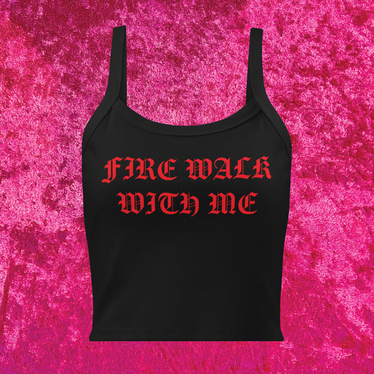 Fire Walk With Me Twin Peaks Cropped Tank Top